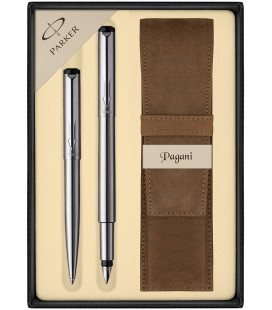 Zestaw Parker Vector Standard Stalowy CT z etui