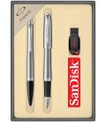 Zestaw Parker URBAN pióro i długopis z USB SanDisk