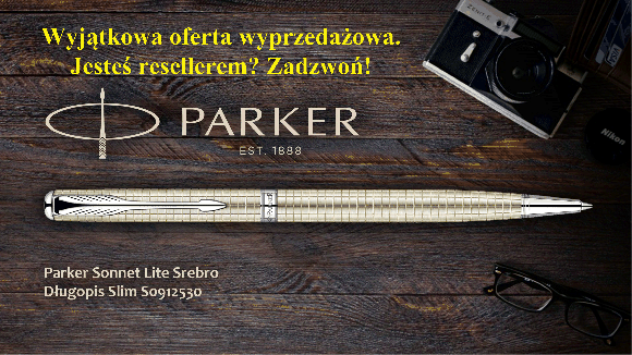 Parker Sonnet Lite Srebro długopis slim S0912530