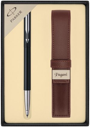 Zestaw pióro kulkowe Parker Vector Standard Czarny CT z etui Pagani (opakowanie XC)