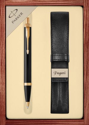 Zestaw długopis Parker IM Core z etui Pagani w ekskluzywnej drewnianej kasetce