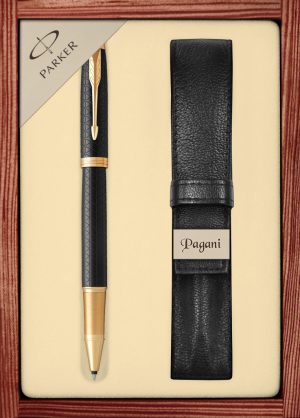 Zestaw pióro kulkowe Parker IM Premium z etui Pagani w ekskluzywnej drewnianej kasetce