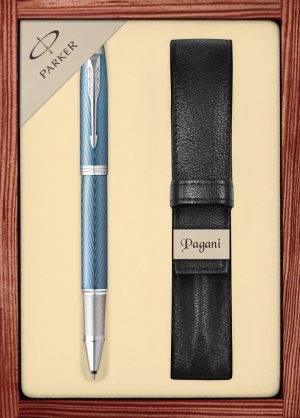 Zestaw pióro kulkowe Parker IM Premium z etui Pagani w ekskluzywnej drewnianej kasetce