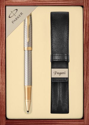 Zestaw pióro kulkowe Parker IM Premium z etui Pagani w ekskluzywnej drewnianej kasetce