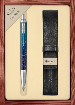 Zestaw długopis Parker IM Last Frontier Submerge CT z etui Pagani w ekskluzywnej drewnianej kasetce