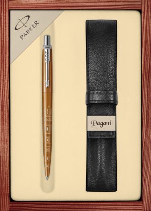 Zestaw długopis Parker Jotter Rome z etui Pagani w ekskluzywnej drewnianej kasetce