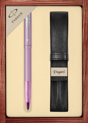 Zestaw pióro kulkowe Parker Vector XL Lilac z etui Pagani w ekskluzywnej kasetce drewnianej