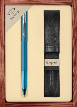 Zestaw pióro kulkowe Parker Vector XL Teal z etui Pagani w ekskluzywnej kasetce drewnianej