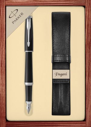 Zestaw pióro wieczne Parker Urban Core z etui Pagani w ekskluzywnej kasetce drewnianej
